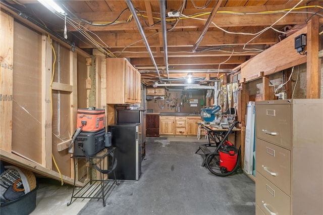 23 Revere St, Pawtucket, RI 02861 - unfinished basement with a workshop area