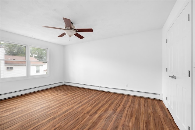 123 Forestwood Dr, North Providence, RI 02904 - empty room featuring wood finished floors and ceiling fan