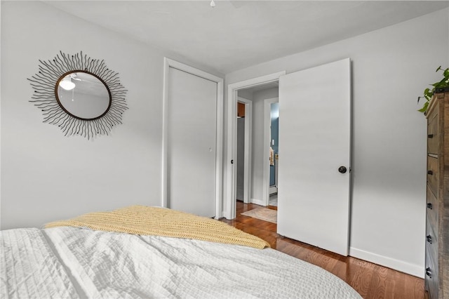 156 Davis Ave, Cranston, RI 02910 - bedroom with wood finished floors, baseboards, and a closet