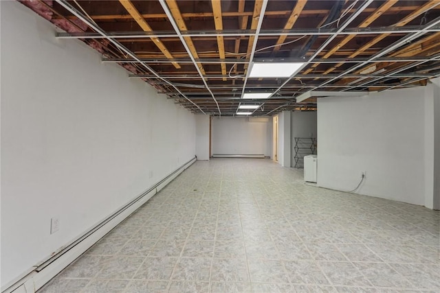 156 Davis Ave, Cranston, RI 02910 - finished basement with baseboard heating and tile patterned floors