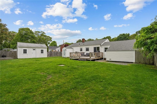 156 Davis Ave, Cranston, RI 02910 - rear view of property with a deck