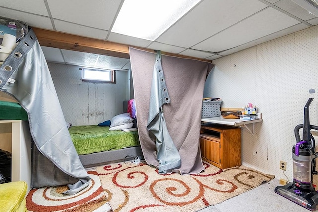 85 Herschel St, Providence, RI 02909 - bedroom featuring a paneled ceiling and carpet floors