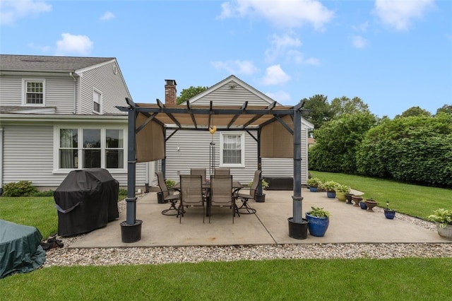 15 Metcalf Dr, Cumberland, RI 02864 - view of patio featuring a pergola and area for grilling