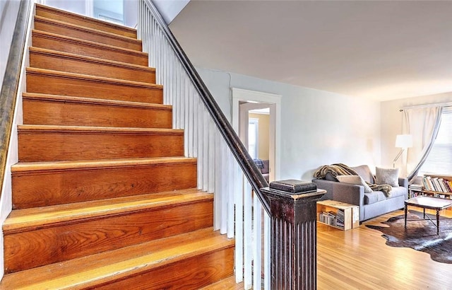 796 Pontiac Ave, Cranston, RI 02910 - stairway with wood finished floors