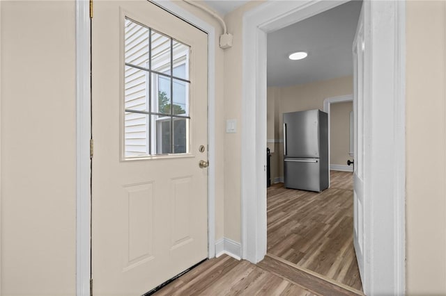 62 Fenner Ave, East Providence, RI 02915 - entryway with wood finished floors and baseboards
