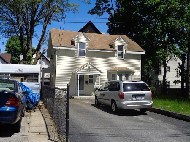 43 Dexter St, Woonsocket, RI 02895 - view of front of home featuring a shingled roof