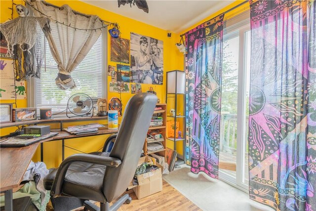 79 George Waterman Rd, Johnston, RI 02919 - home office with plenty of natural light and wood finished floors