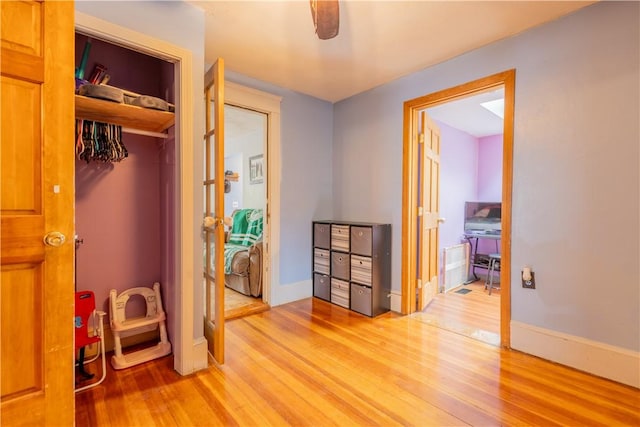 79 George Waterman Rd, Johnston, RI 02919 - bedroom featuring light wood-style flooring, a closet, and baseboards