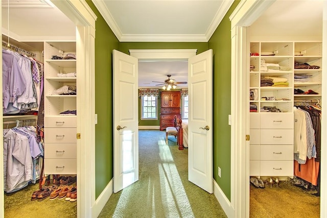 45 Burns Way E, Greenwich, RI 02818 - spacious closet with carpet flooring and ceiling fan