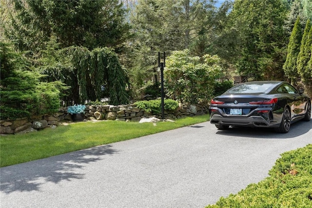 95 Pheasant Dr, East Greenwich, RI 02818 - view of parking with a view of trees