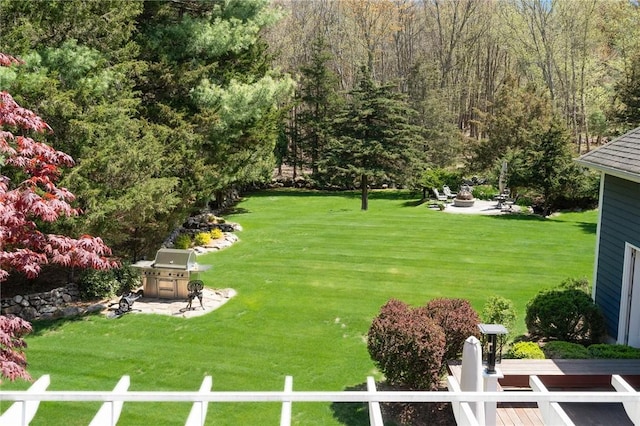 95 Pheasant Dr, East Greenwich, RI 02818 - view of yard featuring a fire pit