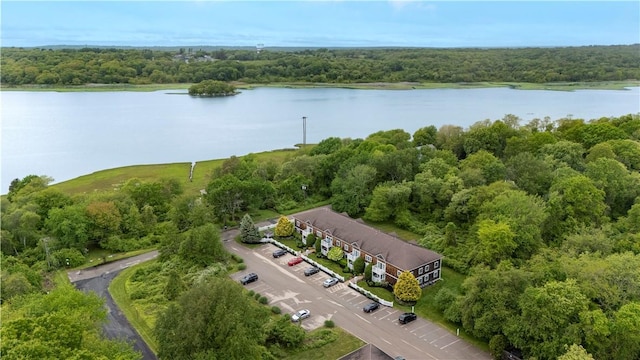 21 Starr Dr Unit 207, Narragansett, RI 02882 - bird's eye view of a forest and a large body of water