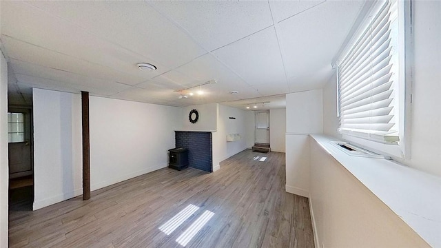 370 Ring Ave, Warwick, RI 02888 - unfurnished living room featuring light wood-style flooring and baseboards