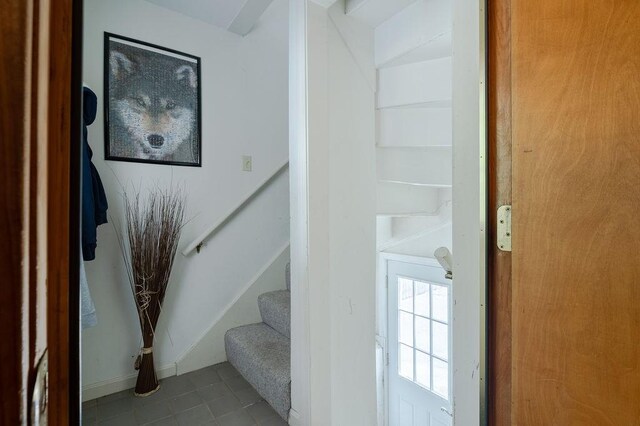 254 Jenckes St, Woonsocket, RI 02895 - stairway featuring tile patterned floors