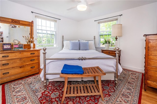 170 Pilgrim Pkwy, Warwick, RI 02888 - bedroom featuring wood finished floors, baseboards, and a ceiling fan