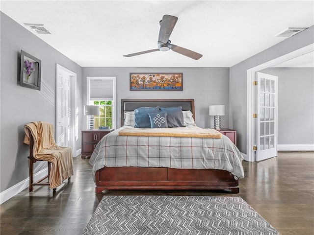 511 Central Pike, Scituate, RI 02857 - bedroom featuring baseboards, wood finished floors, and ceiling fan