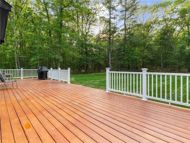 511 Central Pike, Scituate, RI 02857 - wooden terrace featuring grilling area and a yard
