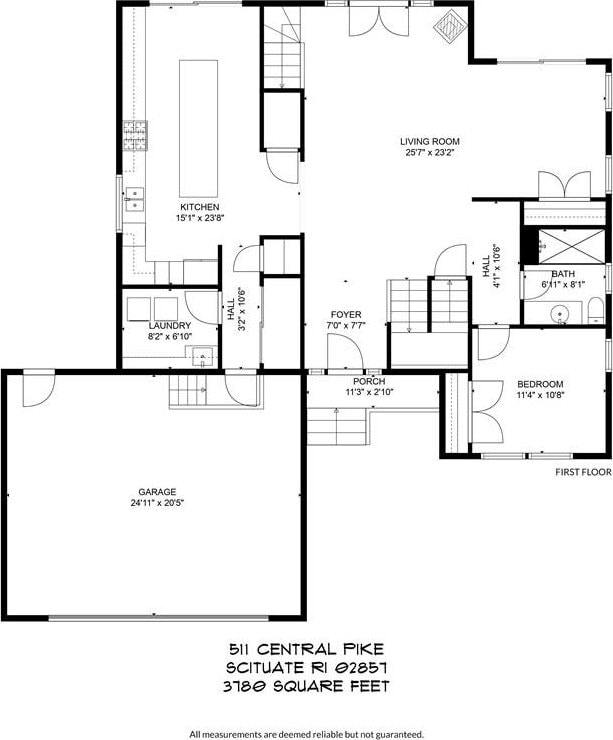 511 Central Pike, Scituate, RI 02857 - home floor plan
