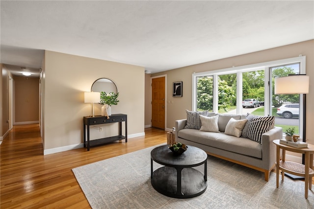 45 Landon Rd, Warwick, RI 02888 - living room featuring wood finished floors and baseboards
