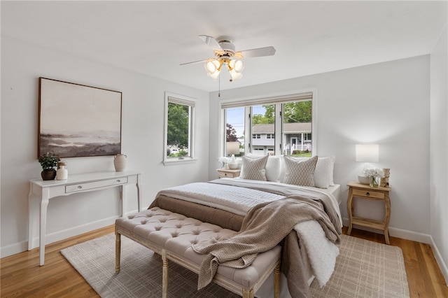 45 Landon Rd, Warwick, RI 02888 - bedroom featuring wood finished floors, baseboards, and ceiling fan