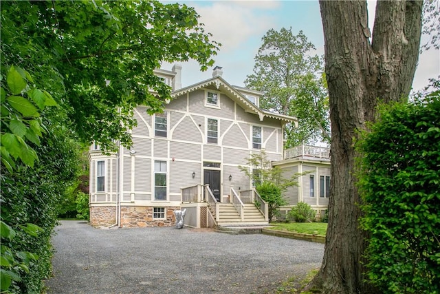 4 Red Cross Ave Unit 4, Newport, RI 02840 - view of front of house featuring a chimney