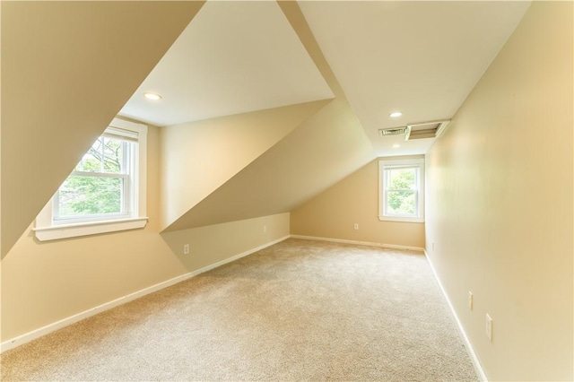 235 Spring St, Hopkinton, RI 02832 - bonus room featuring plenty of natural light, carpet floors, baseboards, recessed lighting, and lofted ceiling