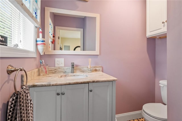 882 Point Judith Rd, Narragansett, RI 02882 - half bathroom featuring vanity and toilet