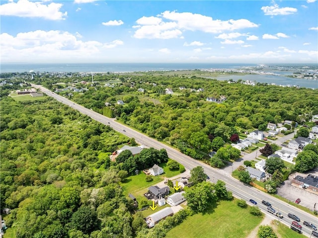 882 Point Judith Rd, Narragansett, RI 02882 - aerial perspective of suburban area featuring a large body of water