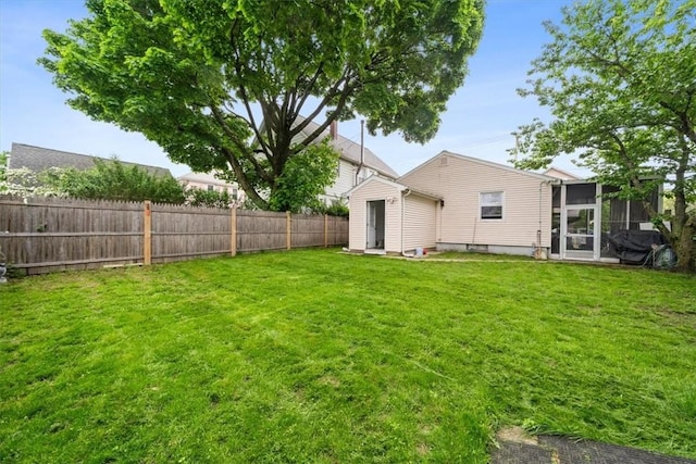 320 Beverage Hill Ave, Pawtucket, RI 02861 - view of yard with a sunroom