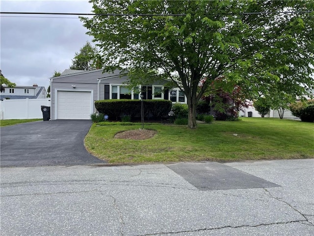 11 Laurelhurst Rd, Cranston, RI 02920 - view of front of property featuring an attached garage and asphalt driveway