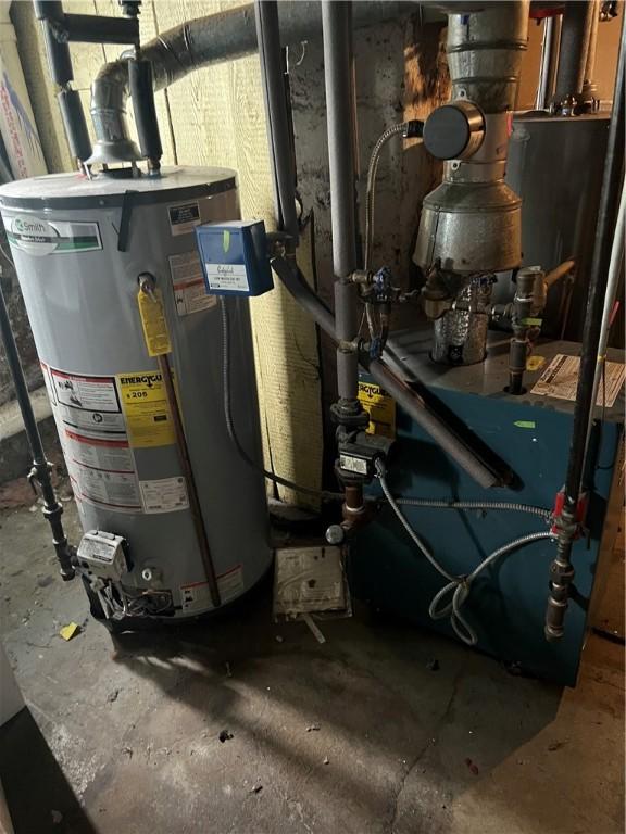 1097 Pontiac Ave, Cranston, RI 02910 - utility room featuring gas water heater