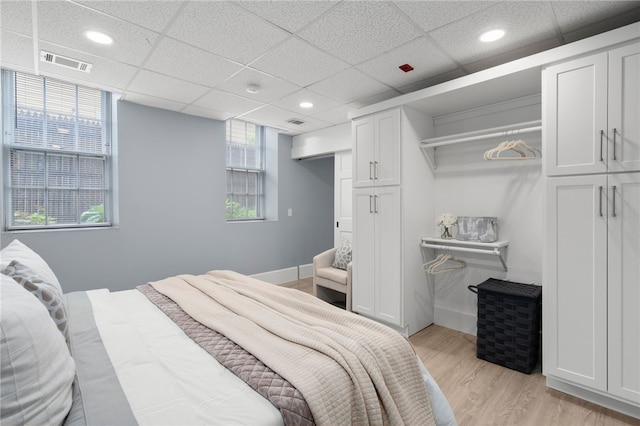 22 Halsey St Unit 1, Providence, RI 02906 - bedroom featuring light wood finished floors, recessed lighting, and baseboards
