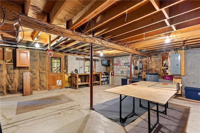 67 Hathaway Dr, West Warwick, RI 02893 - below grade area with electric panel