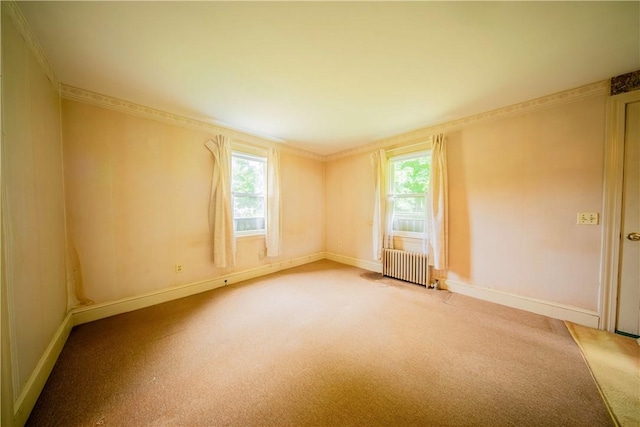 102 Buttonwoods Ave, Warwick, RI 02886 - empty room with radiator heating unit, healthy amount of natural light, and light carpet