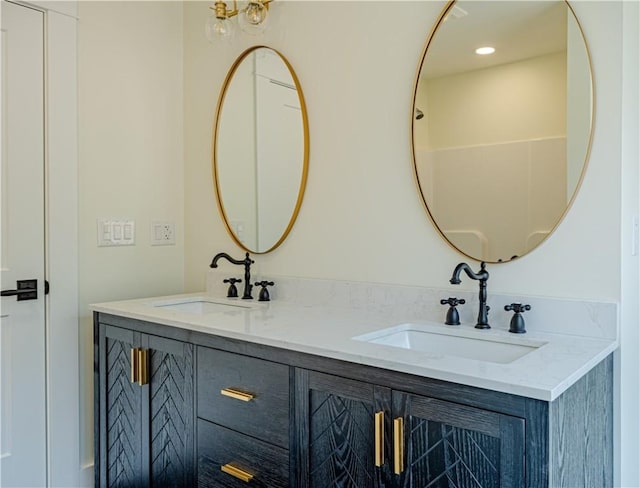 757 Cooper Rd, Glocester, RI 02814 - bathroom with double vanity