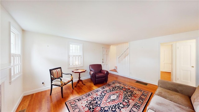15 Franconia Dr, Cranston, RI 02920 - sitting room featuring light wood-style flooring and baseboards