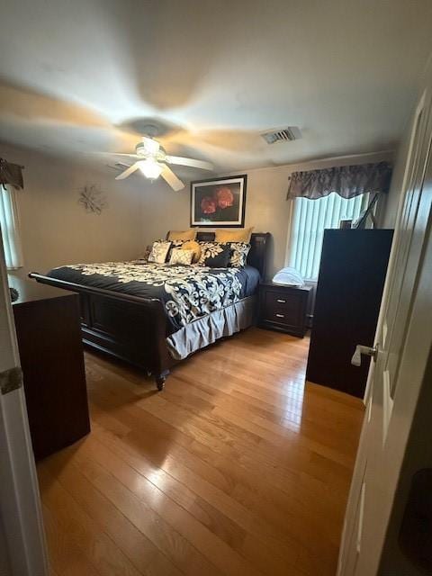 80 Capwell Ave, Woonsocket, RI 02895 - bedroom with light wood-style flooring and ceiling fan