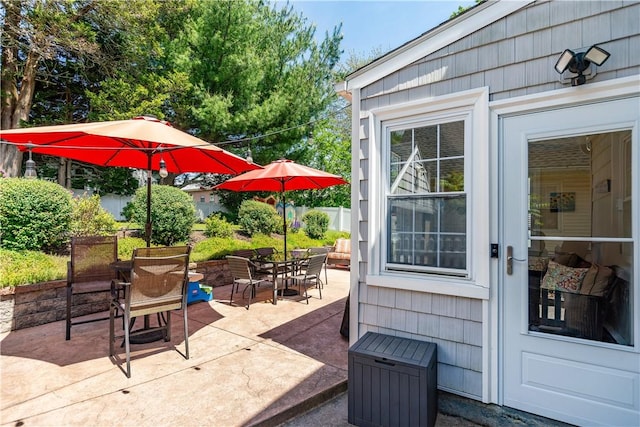 59 Davis Ave, Cranston, RI 02910 - view of patio featuring outdoor dining space