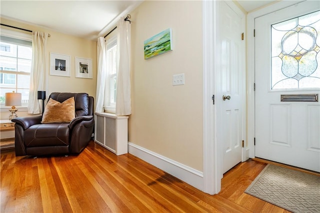 59 Davis Ave, Cranston, RI 02910 - foyer with light wood-style flooring and baseboards