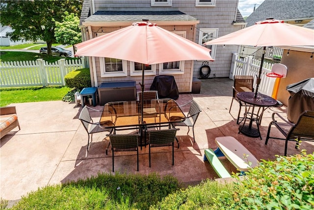 59 Davis Ave, Cranston, RI 02910 - view of patio / terrace with outdoor dining space and a grill