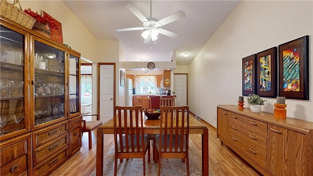 127 Pleasant View Ave Unit 34, Smithfield, RI 02917 - dining space with light wood finished floors and ceiling fan