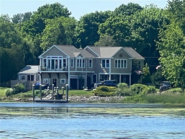 137 Congdon Ave, North Kingstown, RI 02852 - back of house featuring a water view