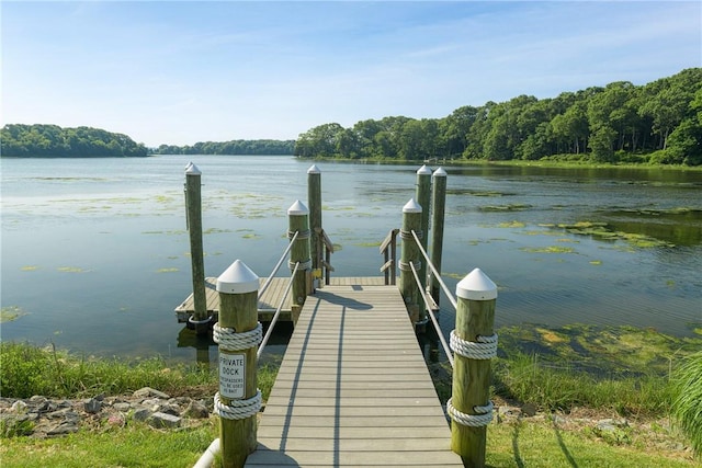 137 Congdon Ave, North Kingstown, RI 02852 - dock with a water view and a view of trees