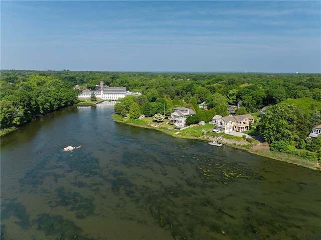 137 Congdon Ave, North Kingstown, RI 02852 - aerial view of a forest and a large body of water