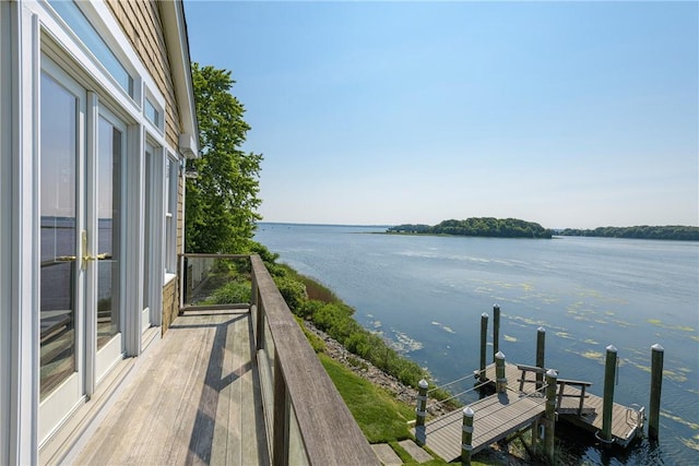 137 Congdon Ave, North Kingstown, RI 02852 - water view featuring a boat dock
