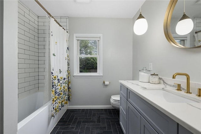 14 Twin Oak Dr, Warwick, RI 02889 - bathroom featuring vanity and shower / bath combo with shower curtain