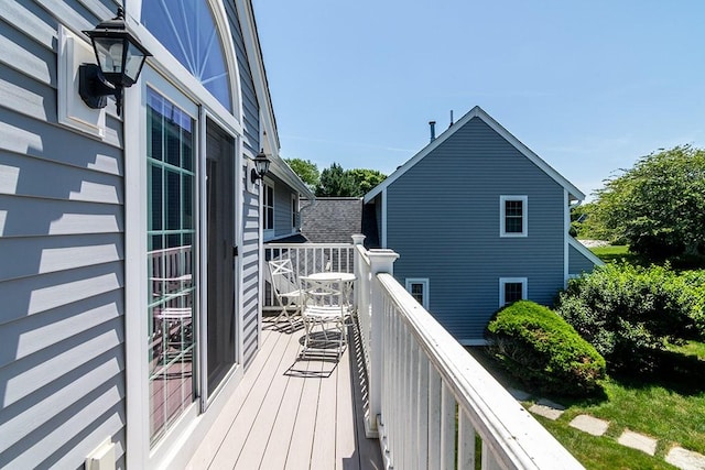 223 Corey Ln, Middletown, RI 02842 - view of wooden deck
