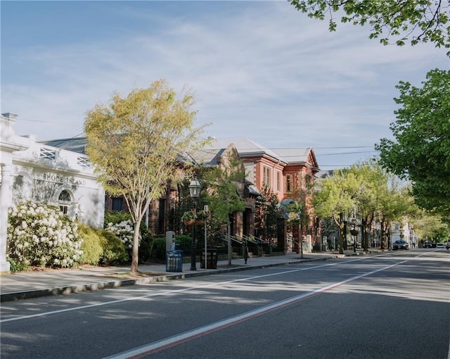 0 Surf Dr, Bristol, RI 02809 - view of asphalt road with street lights, sidewalks, and curbs