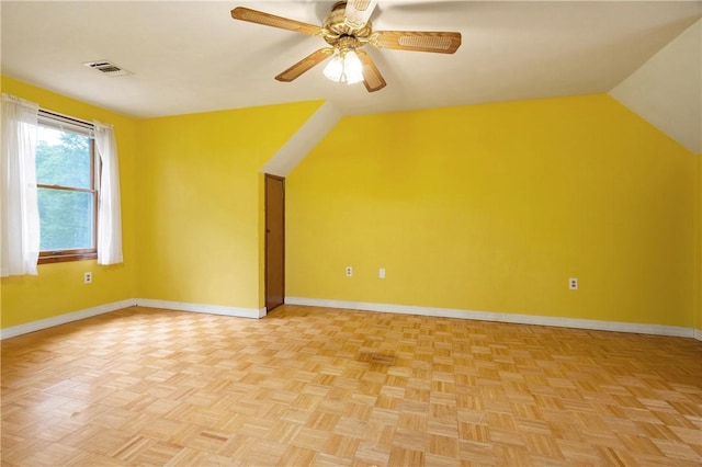 21 Diana Ave, Smithfield, RI 02917 - additional living space featuring lofted ceiling, ceiling fan, and baseboards