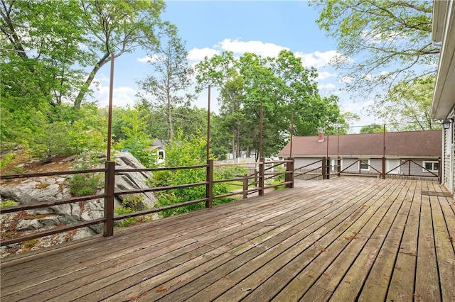 21 Diana Ave, Smithfield, RI 02917 - view of wooden terrace